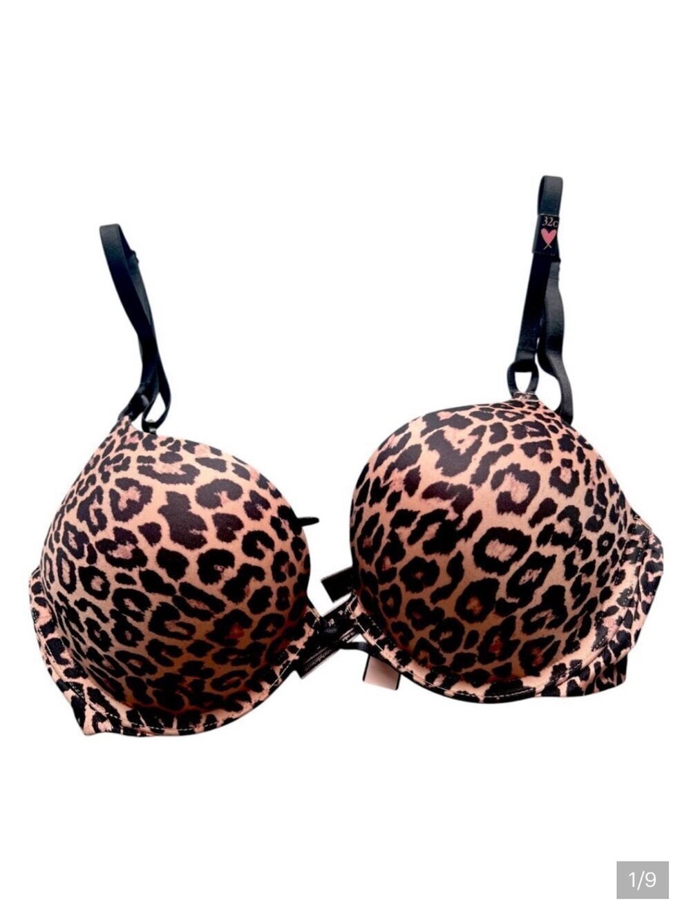 NWT Victoria’s Secret Bombshell Add-2-Cups Smooth Push-Up Bra Leopard Print 32 C